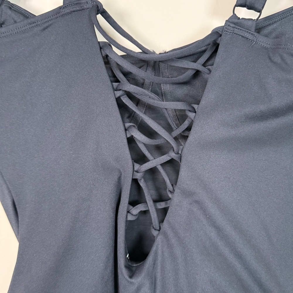 TA3 Lifty One XL Shapewear Underwire Lace Up Black Swimsuit - Picture 5 of 8